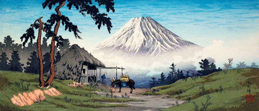 Otome Pass, Hakone (乙女峠) by Takahashi Hiroaki (Shōtei), the whole print
